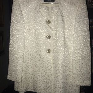 White Dressy Skirt Suit